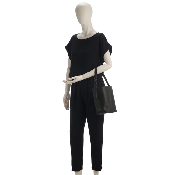 The Row Tote Bag Small NS Belt One Handle Black - Picture 8 of 8